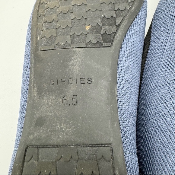 Birdies Blackbird Loafer Knit Slip On Flats Blue Black Size 6.5 Pointed Toe - Picture 5 of 6